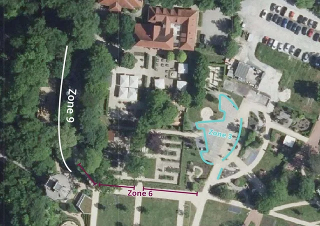 Zone 9 - Standplatz mit Pavillon