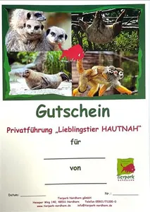 Versand Gutschein Lieblingstier hautnah