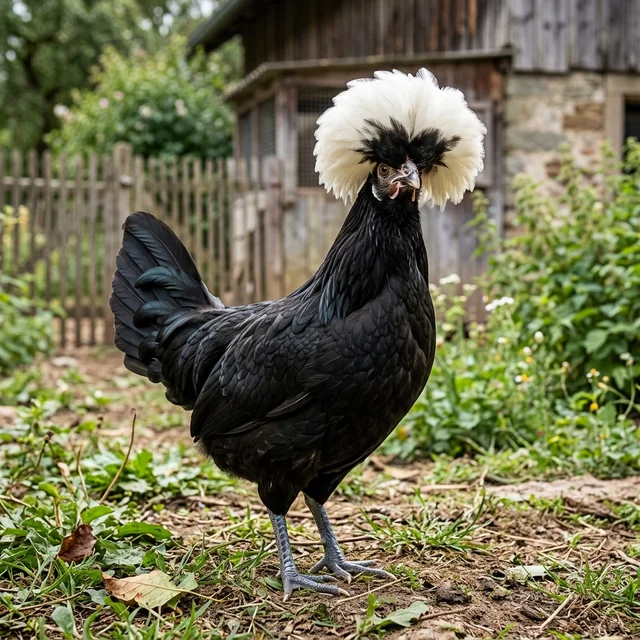 Tierpatenschaft Holländer Weißhaubenhuhn