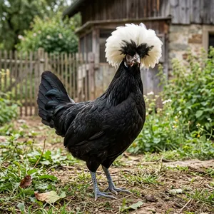 Tierpatenschaft Holländer Weißhaubenhuhn