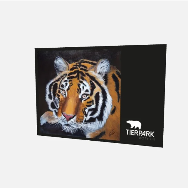 Postkarte Tiger inklusive Versand